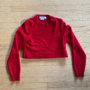 Comme Des Garcons cropped wool sweater